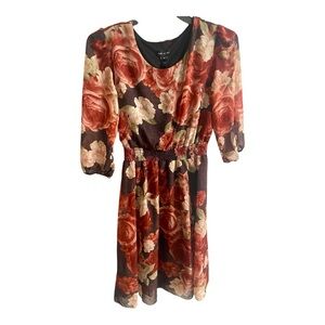 Kate and Lilly Sheer Floral  Dress Size 12